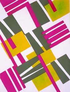 Design de &39;New Compositions Decoratives&39;, final da década de 1920 (stencil print)